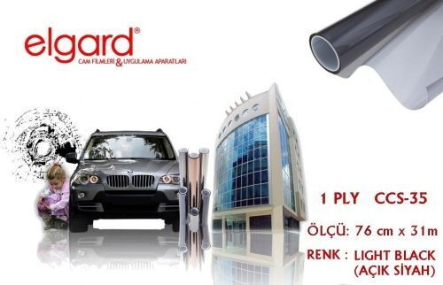 Elgard CCS-35 76cm x 31m Açık Siyah Çizilmez Cam Filmi