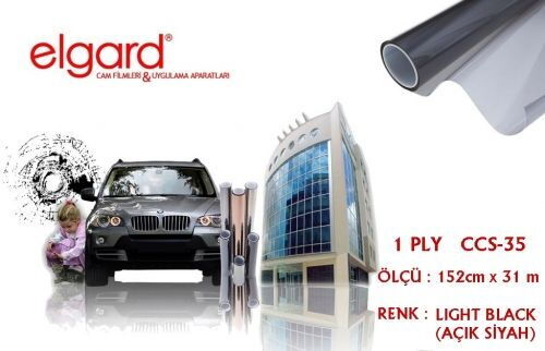 Elgard CCS-35 152cm x 31m Açık Siyah Çizilmez Cam Filmi
